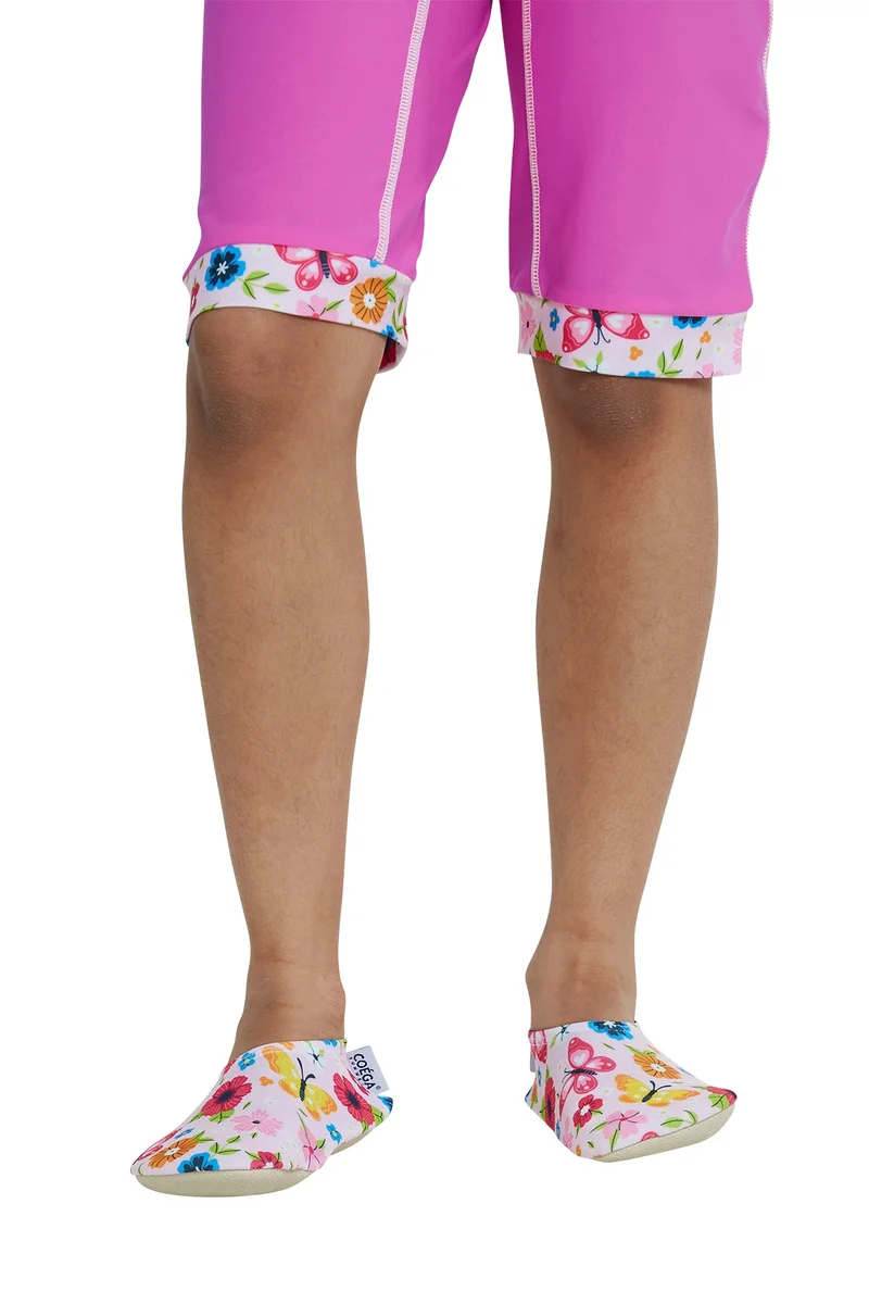 كويجا صن وير COEGA  Girls Baby/Kids/Youth Pool Shoes Kids - Pink Rosey Flowers